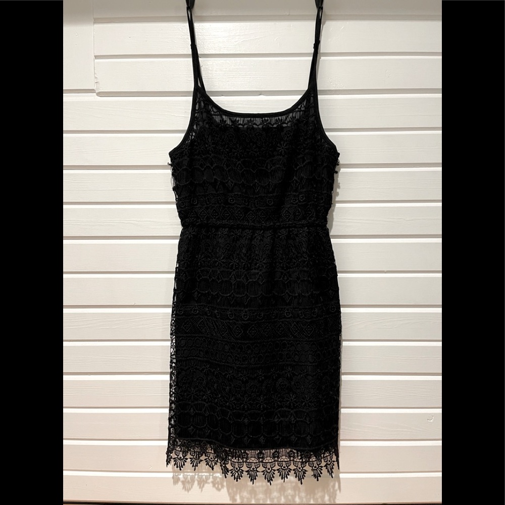 Black Lace Mini Dress from H&M- XS